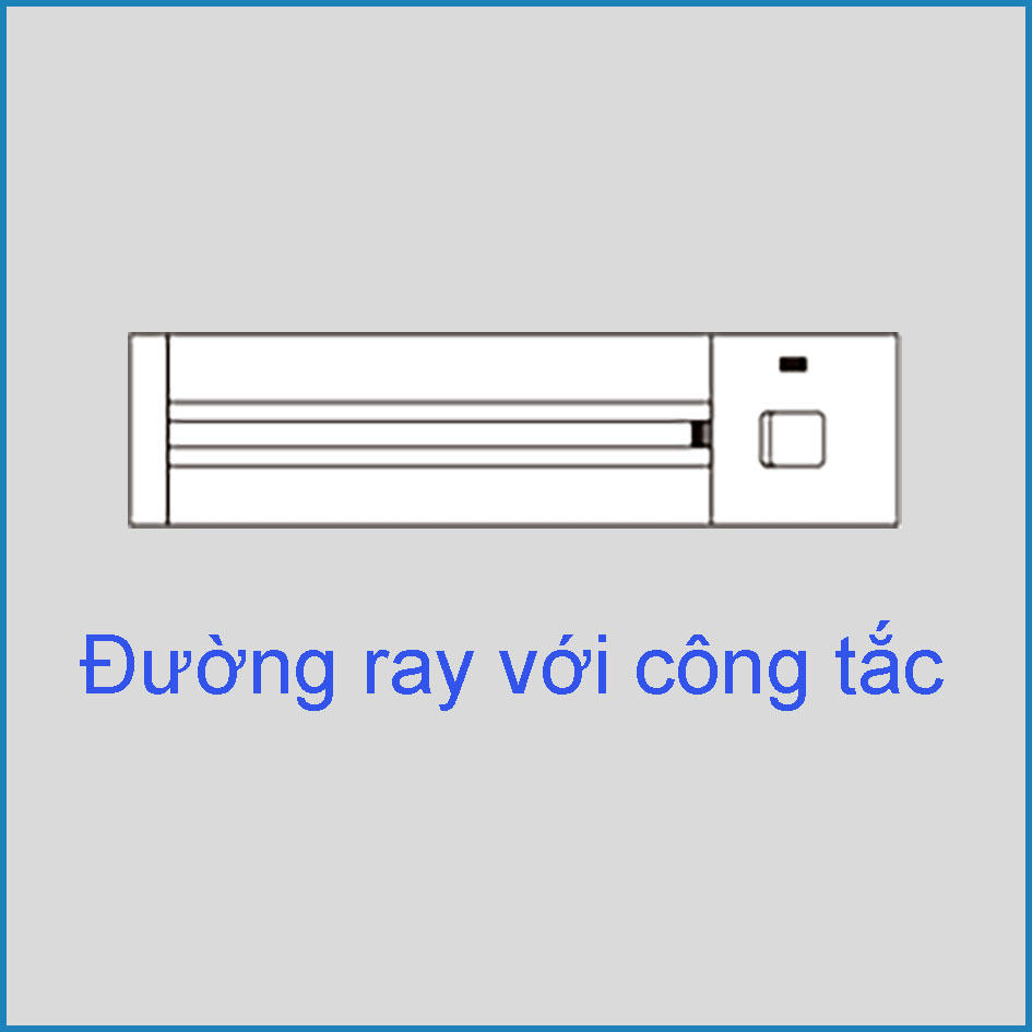 Đường ray điện có công tắc