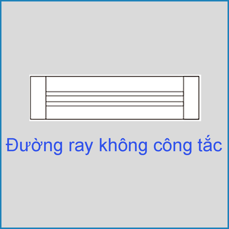 Đường ray điện không công tắc