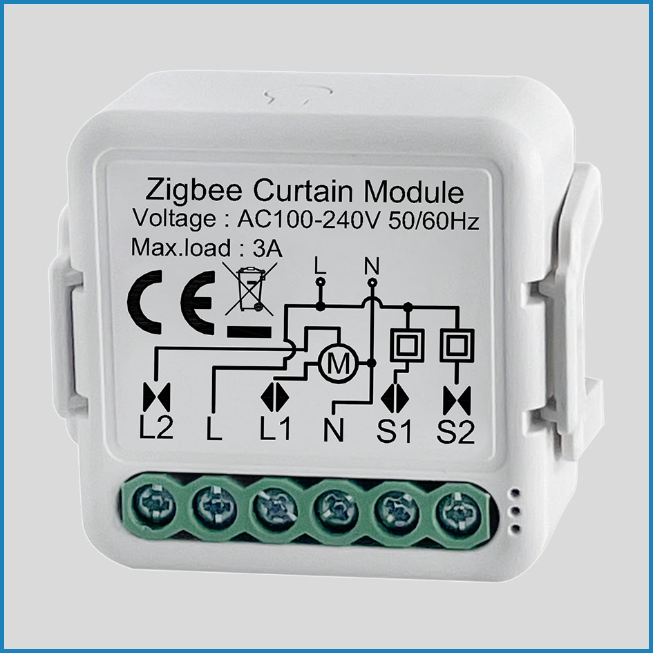 Bộ chuyển mạch thông minh Wifi KNX Smart Home 1 kênh điều khiển rèm cần dây trung tính