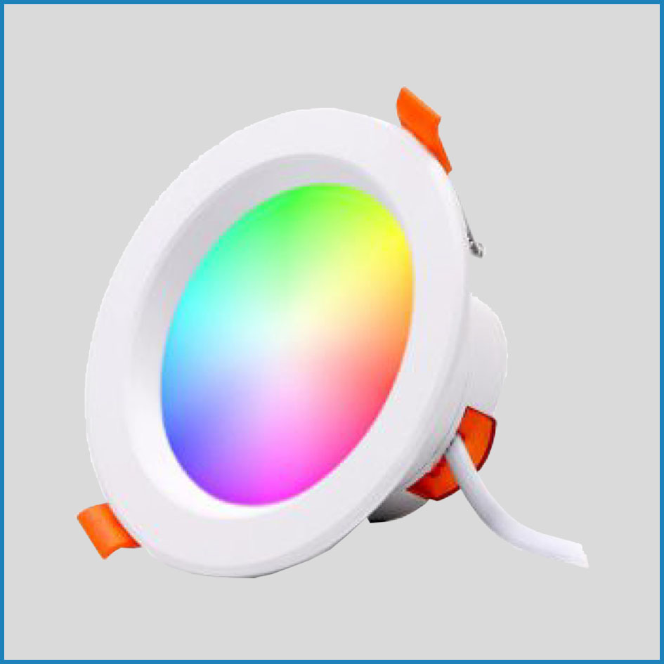 Đèn RGB 9W âm trần thông minh Wifi Tuya  KNX Smart Home